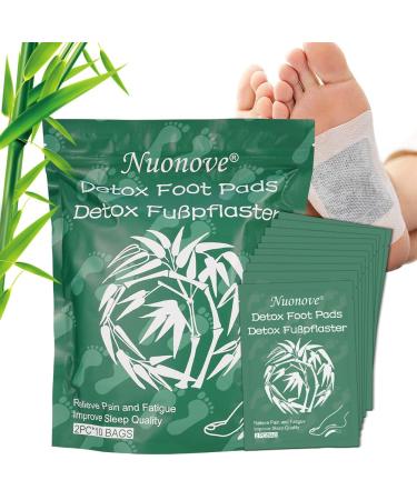 Detox foot pavement vital plasters footpaves bamboo detoxification plaster vital plasters with aluminum film pouches promotes blood circulation and relieve tiredness improvement from sleep 20 pieces - Buy Online on GoSupps.com