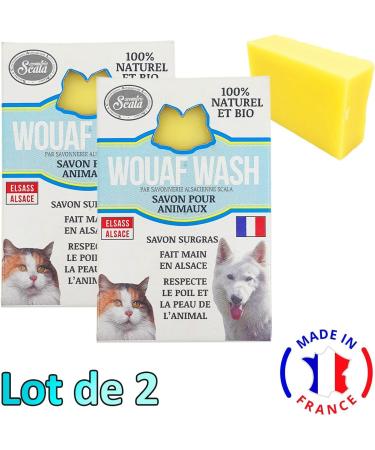  Scala Wouaf Wash Organic Soaps for All Pets - Pack of 2 - Buy Online on GoSupps.com
