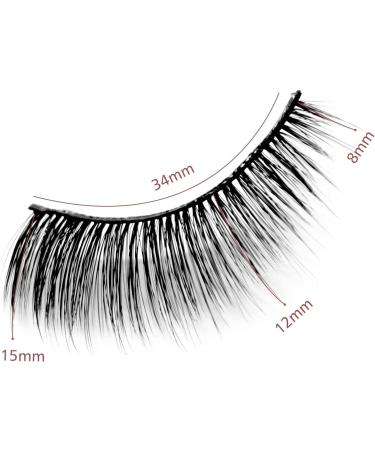 Natural Short 3d False Eyelashes Soft 10 Pairs Black Reusable Fake Eyelashes Wispy Lashes Soft Multipack Thick False Eyelashes Soft Fluffy Fake Eyelashes Waterproof - Buy Online on GoSupps.com