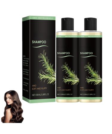2 pieces rosemary hair growth shampoo for women and men natural thickening and strengthening shampoo with hydrolyzed keratin against thinning hair and hair loss