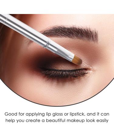Beavorty double ended lipstick brush lip makeup brush lipstick applicator wands eyeshadow makeup beauty tool travel size lip brush applicator brush aluminum alloy portable Miss Silver - Buy Online on GoSupps.com
