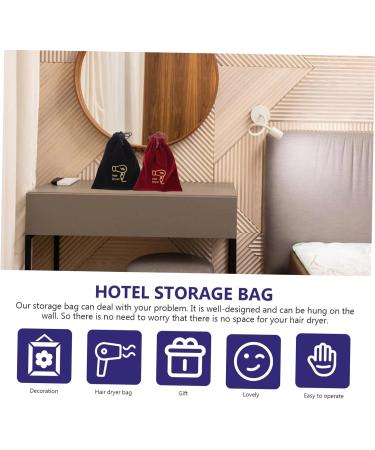Amosfun 2 Pcs Storage Bag Makeup Tools Bathroom Drawstring Bag Storage Organizer Travel Raab Make up - Buy Online on GoSupps.com