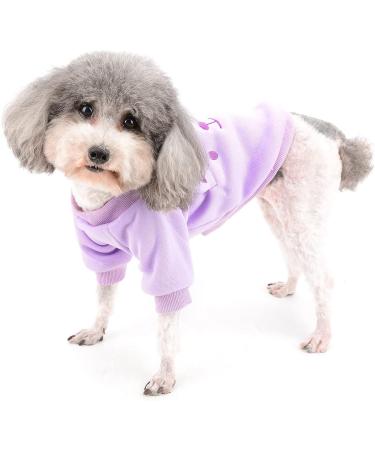 Zweitea Winter Coats for Small Dogs | Soft Warm Jackets & Sweaters for Puppies - Ideal for Chihuahua & Yorkie | Cold Weather Pet Clothing in Violet - Buy Online on GoSupps.com