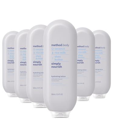 Method Daily Lotion Simply Nourish Plant-Based Moisturizer for 24 Hours of Hydration 13.5 fl oz (Pack of 6)