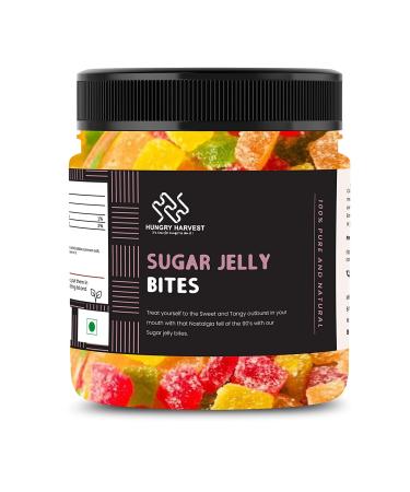 Hungry Harvest Sugar Jelly Bites |Fruit Jelly Candy 300 gms |Jelly Toffee Jelly Beans_Packing May Vary