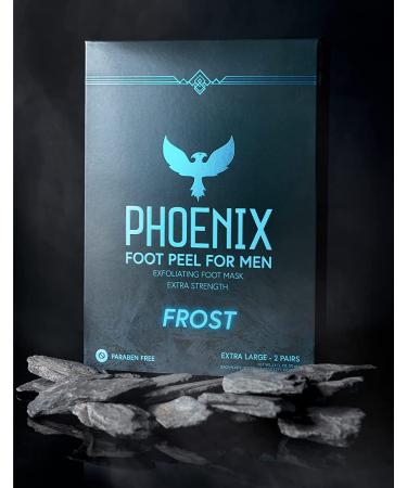 Phoenix Men's Extra Large Extra Strength Menthol Foot Peel - 2 Pack - Exfoliating Dry Feet Treatment & Callus Remover - Paraben Free - Buy Online on GoSupps.com
