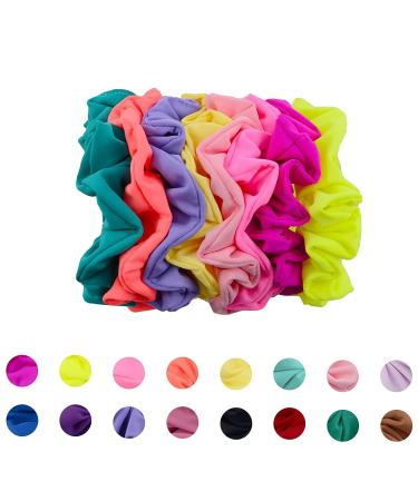 Simnice Waterproof Neon Swim Scrunchies - 16 Colors, Water-resistant Hair Ties for Women and Girls - Buy Online on GoSupps.com
