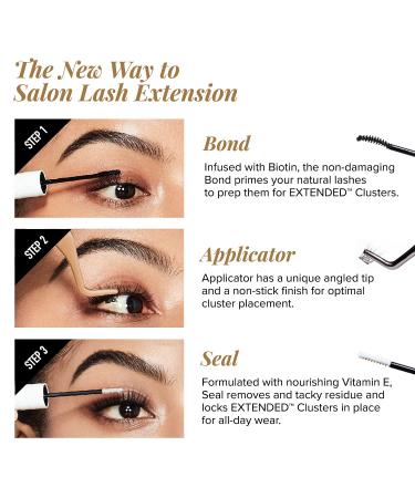 VLuxe Extended Collection DIY Eyelash Extension Bond & Seal with Biotin & Vitamin E | Strong & Gentle Adhesive for All-Day Wear - Buy Online on GoSupps.com