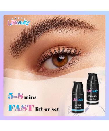 Libeauty Lash Lift Kit Eyelash Lift Kit Eyebrow Lamination 2 in 1 Salon Result Lasts 6 Weeks 10ml Large Capacity Eyelash Perming Kit with Tool for Salon & Home Use With Liquid Glue - Buy Online on GoSupps.com