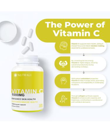 MAXIMUM POTENCY 1000mg Vitamin C Capsules Vital Immune Support Powerful Antioxidant Healthy Skin Bones and Teeth Helps Metabolize Nutrients Slow Release Vegan Gluten Free. 120 Easy to Swallow Capsules. 1 Pack 120 count (Pack of 1) - Buy Online on GoSupps.com