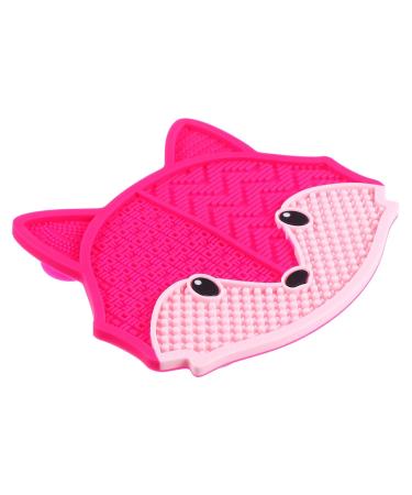 KALLORY Silicone Makeup Applicator & Brush Cleaner Pad - Fox Shaped Cosmetic Scrubber Tool for Effortless Makeup Brush Cleaning - Buy Online on GoSupps.com