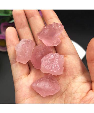 50g Bulk Random Natural Pink Rose Quartz Rough Raw Crystal Stone Rock Specimen Home Decoration DIY 50g (2-4pcs) - Buy Online on GoSupps.com