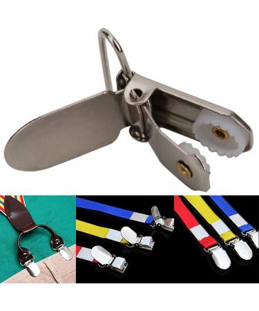 20 Pieces Pacifier Suspenders & Metal Bib Clips for Crafts & Clothing Decoration - Silver - Buy Online on GoSupps.com