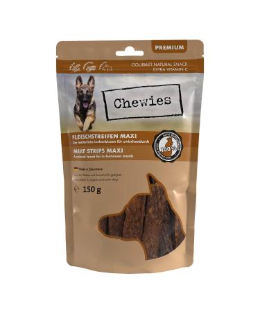 Chewies meat stripes maxi dog lizard made of 100 % poultry meat - 150 g - air -dried poultry streak for dogs - sugar -free & cereal -free - poultry D rrfleisch poultry 150 g (1 Pack) - Buy Online on GoSupps.com
