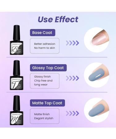 VANREESA Gel Nail Polish Set - 10 Colors with UV Lamp, Glossy Matte Top Coat - DIY at Home Kit for Women - Yellow, Blue, White - 26 Piece Set - Buy Online on GoSupps.com