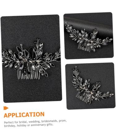 Ipetboom Hair Comb Bridal Tiara Flower Hair Bridal Headpieces Bridal Hair Decor Rhinestone Wedding Headpiece Crystal Hair Accessories Bridal Hair Accessories Plastic Bride Decorate Manual - Buy Online on GoSupps.com