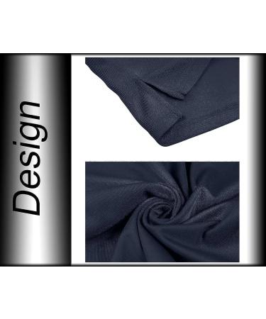 BIYLACLESEN Men's Jersey Golf Polo Shirt - Navy, Large | Outdoor Pique Performance Tactical Military Long Sleeve - Buy Online on GoSupps.com