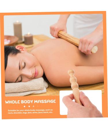 Healeved Trigger Point Massage Stick - Manual Acupuncture Tool for Tendon Relief & Muscle Roll - Wooden Self-Massage Device (16.2x2.2cm) - Ideal for Home Use - Shop Internationally! - Buy Online on GoSupps.com