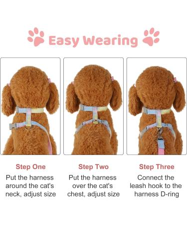 Rainbow Pinenuts Cat Harness and Lead Set | Escape Proof | Adjustable Collar | Outdoor Walking - Buy Online on GoSupps.com