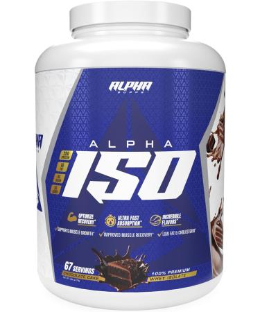 Alpha Supps ISO Low Carb 100% Whey Protein Isolate Powder 25 Grams Per Serving Helps Support Muscle Growth Low Sugar and Gluten Free (5 Pound (Pack of 1) Chocolate Cake) - Buy Online on GoSupps.com