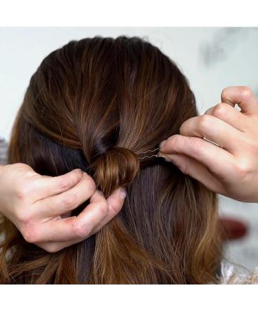 U Shaped Hair Pins 100pcs - 2.4 Bobby Pins for Adults & Kids | Hair Clips for Updo Hairstyles - Black 6cm - Buy Online on GoSupps.com