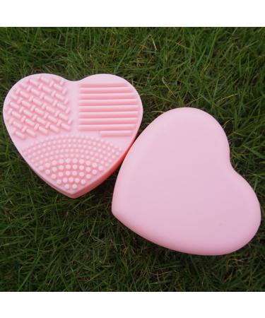 POPETPOP Makeup Brush Cleaning Mat - Pink - 8x8.5cm - Effective Brush Washing Tool for Flawless Makeup - Buy Online on GoSupps.com