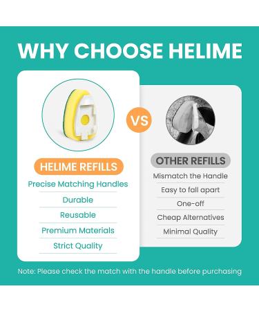 12-Pack Dishwand Refills Sponge Heads - Non-Scratch Heavy Duty Scrub Dots Brush - Soap Dispensing Scrubbers for Kitchen Sink - Dishwasher Tool - Buy Online on GoSupps.com