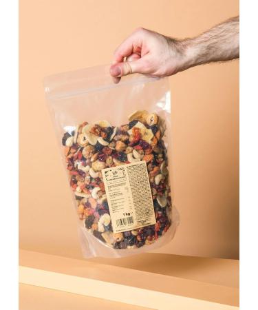 KoRo - KoRo Discovery Mix | 1 kg - Mix of cranberries blackberries banana chips cashew nuts goji berries organic Cape gooseberries and acai cubes - Buy Online on GoSupps.com