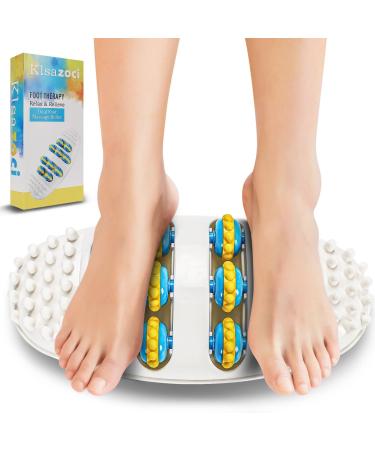 Klsazoci Dual Foot Massager, Massage Roller, Foot Massage for Plantar Fasciitis Relief, Foot Pain Relief and Deep Relaxation. Foot Roller Stress Relief Gifts for Women, Men and Christmas