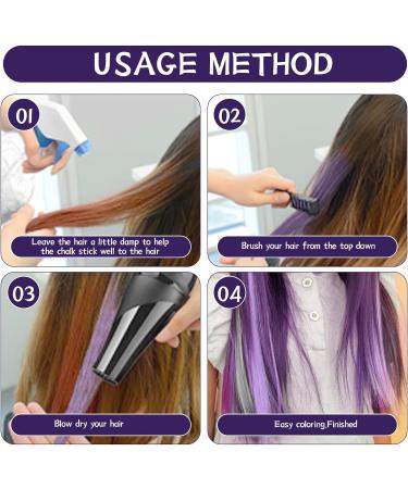 LANAFAY 10 Colors Hair Chalk Combs Temporary Bright Hair Color Washable Skin Safe Birthday Gifts for Girls Perfect Girl Gifts for Kids Hair Dyeing Party Cosplay Halloween Christmas Easter - Buy Online on GoSupps.com