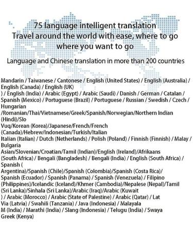 Language Translator Device Language Translator Device 3.0 Inch Touch Screen 75 Language WiFi Electronic Translator Learning Travel Shopping 125 * 53 * 12MM (Gold) Elegant Silver - Buy Online on GoSupps.com