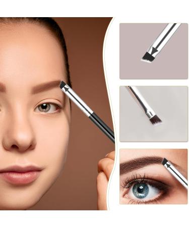 12-Piece Dual-Ended Brow Brush Set | Eyebrow Brush & Spoolie for Perfect Shape & Fill | Precision Makeup Tools (Black - Buy Online on GoSupps.com