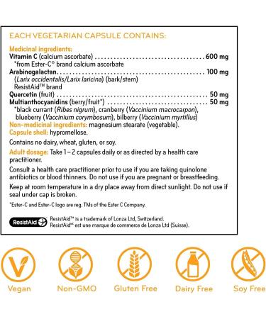 Sisu Ester-C Supreme Capsules 24-hour Immune Support With Antioxidant Bioflavonoids and Larch Arabinogalactan for Immune System Support 210 caps Citrus free Gluten Free Vegan Non-GMO Unflavored 210 count (Pack of 1) - Buy Online on GoSupps.com