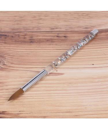 Piuusngy 2Pc Rose Gold Kolinsky Sable Acrylic Nail Brush with Liquid Flow Glitter Nail Art Brush for Nail Art Tool 14 - Buy Online on GoSupps.com