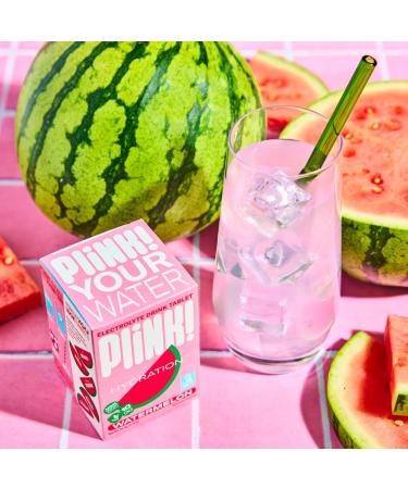 Plink! Fizzy Electrolyte Drink Tablets - Watermelon Flavor for Daily Hydration | 24ct Low-Calorie & Low-Sugar Keto Electrolytes - Buy Online on GoSupps.com