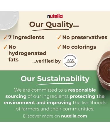 Nutella Hazelnut Spread with Cocoa - Creamy Coconut-Infused Delight | Sweet & Nutty with a Tropical Twist | Creamy Decadent and Delicious - Perfect Morning Companion | 180 Portions - Buy Online on GoSupps.com