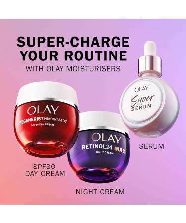 Olay Super Serum Vitamin C Serum for Face with Niacinamide Collagen Peptide Skincare for Anti Ageing & Brightening 30ml - Buy Online on GoSupps.com