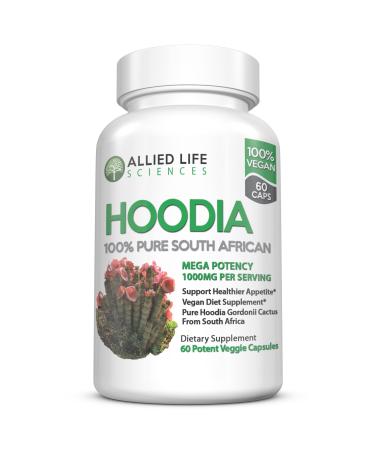 Allied Life Hoodia Gordonii  Natural Vegan Appetite Suppressant - 60 Capsules