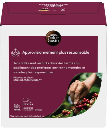  NESCAFE DOLCE GUSTO Nescaf Dolce Gusto Double Espresso - Coffee - 96 Capsules (Pack of 6 boxes). - Buy Online on GoSupps.com