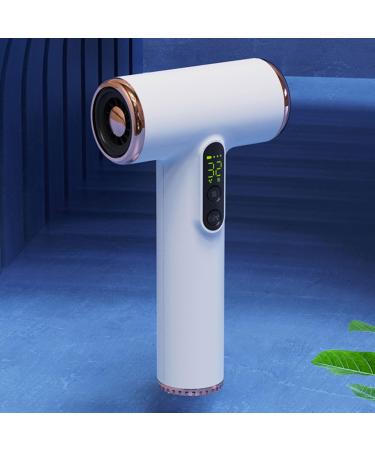 Hair Dryer Cordless Blow Dryer with Digital Screen USB Rechargeable Portable Jet Fan with Nozzle Wind Speed Adjustment Fast Drying for Women Home/Travel Hair Care Dryer
