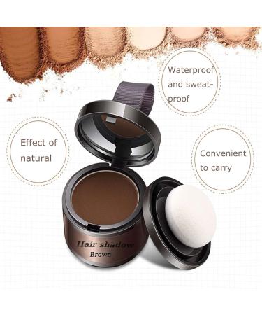 Instant Hairline Shadow Powder - Root Concealer for Women and Men (Brown) - Buy Online on GoSupps.com