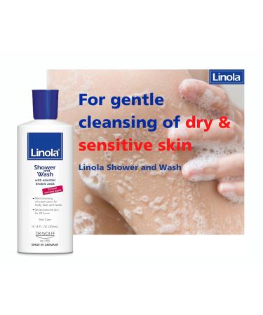 Linola Shower and Wash 300 ml - Unscented Body Cleanser for Dry Skin & Neurodermatitis Relief - Shop Internationally - Buy Online on GoSupps.com