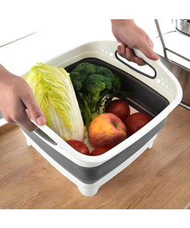 Camping Dish Washing Station - Baby Bottle Wash Basin | Camping Sink Wash Tub Foldable Dish Pan with Handle | Portable Dish Tub | Camp Sink | Wash Basin for Outdoor Activities Camping Hiking RVs  - Buy Online on GoSupps.com