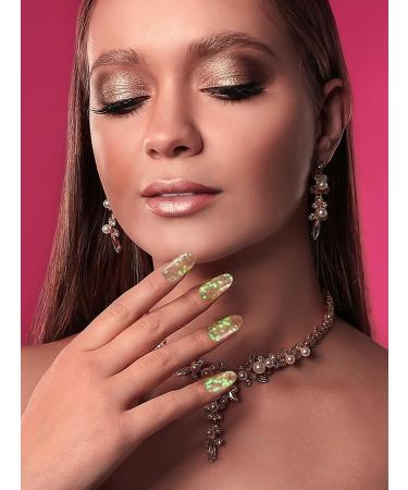 Kalolary 20PCS Luminous Glitter Gel Nail Polish Strips - Glow in the Dark Adhesive Full Wrap Sticker Set with Nail File - Waterproof Pink Gel Nail Wrap Stickers - Buy Online on GoSupps.com