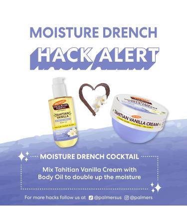 Palmer's Cocoa Butter Formula Body Cream Moisture Drenching Tahitian Vanilla 8.8 Oz 72Hr Hydration with Shea Butter & Vitamin E for Softer Skin Protects & Soothes Dryness Dermatologist Approved - Buy Online on GoSupps.com