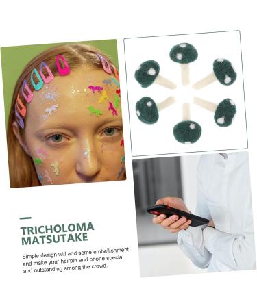 NUOBESTY 6pcs Poking Fun Hair Ribbons Tiara Baby Hair Bows Clips DIY Headdress Accessories Charm Patch Child Green 3x3x5.5cm - Buy Online on GoSupps.com