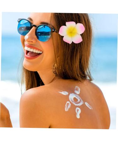 FRCOLOR 1pc Frangipani Headpiece Floral Hair Accessories Hair Jewels for Women Hawaiian Accessories Beach Wedding Hair Barratte Womens Hair Clips Tiara Miss Shoes and Hats Decorations Pink - Buy Online on GoSupps.com