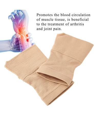Brrnoo Wrist Support Thumb Brace - Compression Fingerless Gloves for Tendonitis Arthritis & Carpal Tunnel Relief | M-Skin - Buy Online on GoSupps.com