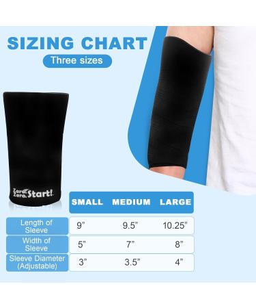 Gel Compression Sleeve for Cold Therapy | Elbow Knee Wrist & Ankle Wrap for Pickleball | Large Size - Buy Online on GoSupps.com