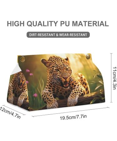 Tissue Box Cover Tissue Box Holder Funny Leopard Print Tissue Holder Travel Tissue Packs Facial Paper Holder Decorative Holder - Buy Online on GoSupps.com